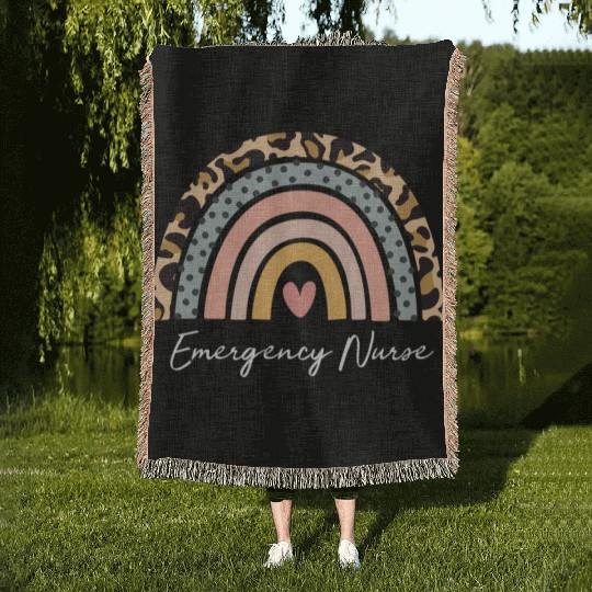 Er Nurse Emergency Room Nurse Registered Nurse Woven Blankets