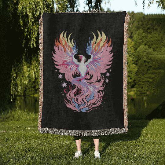 Trans Phoenix 2 Woven Blankets