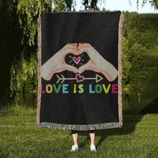 Love is Love Woven Blankets