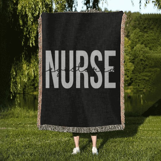 Registered Nurse Rn Emergency Room Nurse Woven Blankets