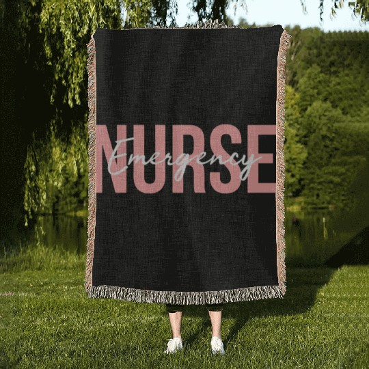 Er Nurse Emergency Room Nurse Registered Nurse Woven Blankets