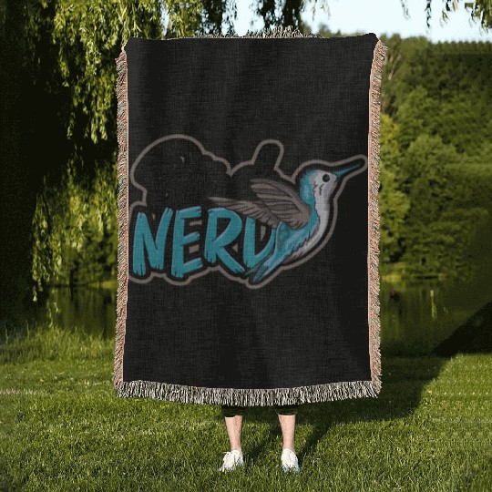 Bird Desig for Birdwatcher Bird Nerd Lover Bird Woven Blankets