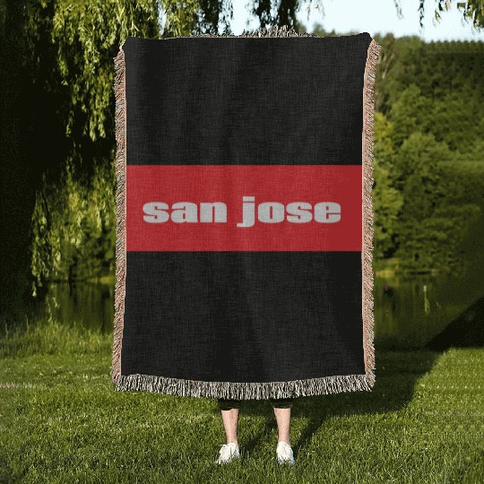 San Jose California Woven Blankets