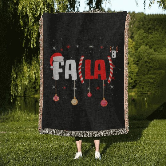 Math Teacher Fa La8 Equations Fa La La La Woven Blankets