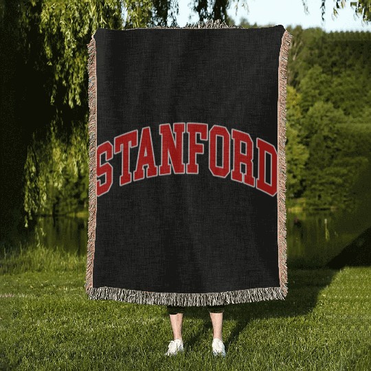 Stanford California - Throwback - Woven Blankets