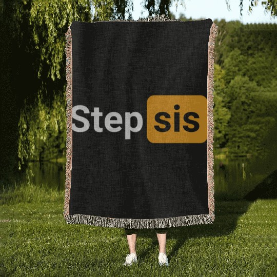 Step Sis Novelty Humor Woven Blankets
