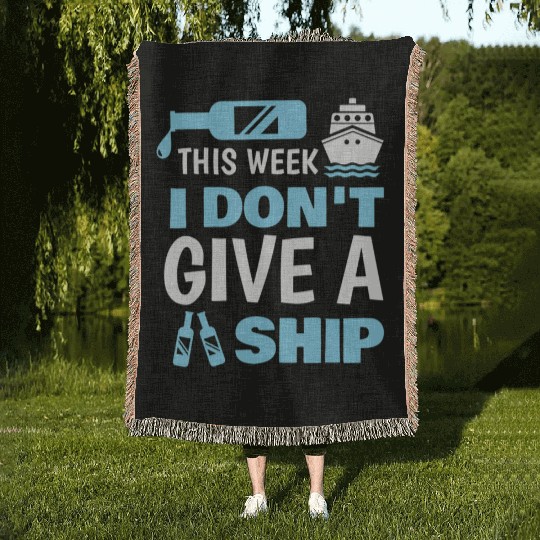 Cool Cruise Art Cruise Vacation Cruise Ship Woven Blankets