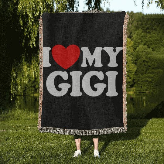 I Love My Gigi Red Heart Grandkids I Love My Gigi Woven Blankets