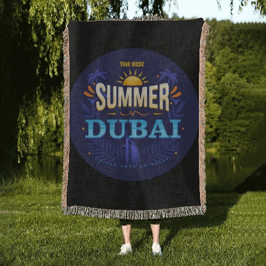 The Best Summer In Dubai Woven Blankets