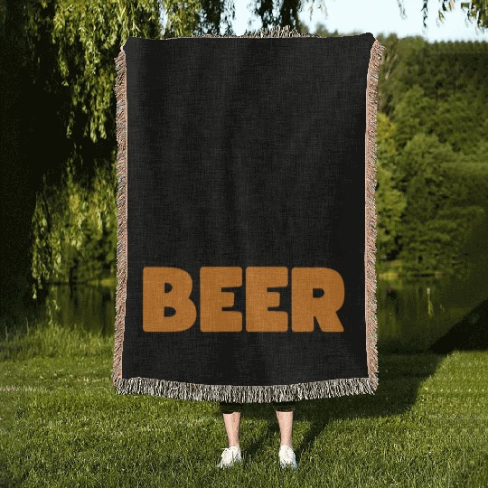 Save Water Drink Beer Woven Blankets