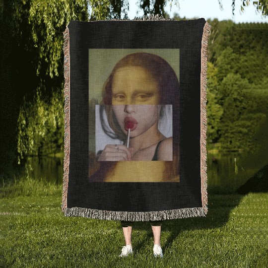 Mona Lisa Lollipop Mona Lisa Woven Blankets