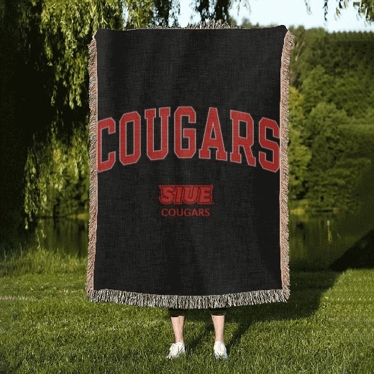 Southern Illinois Edwardsville Cougars Arch Woven Blankets