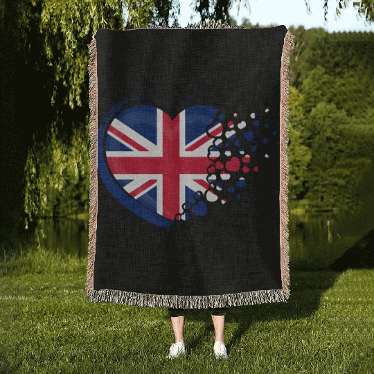 British Union Jac Flag Vintage King'S Coronation U Woven Blankets