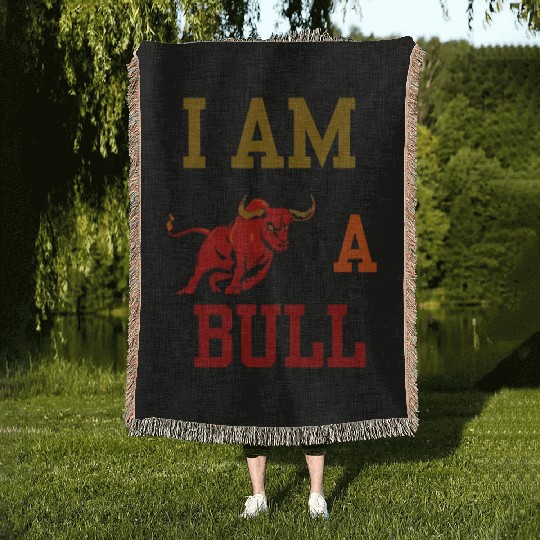 i am a bull Woven Blankets cool