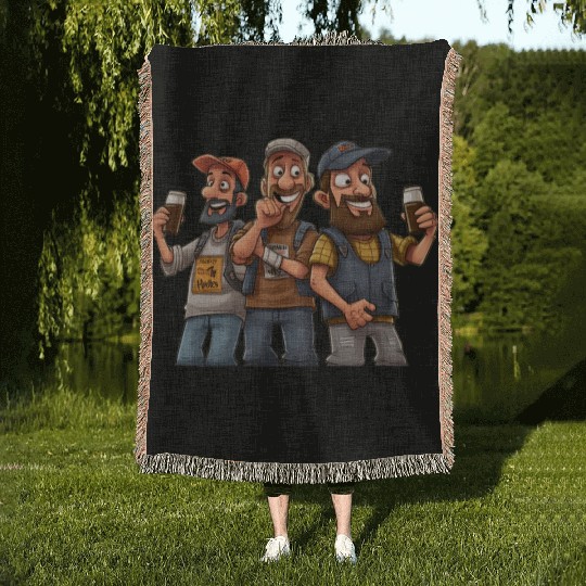 Brew Crew: Unleashing the Beer Gang's Spirit Woven Blankets