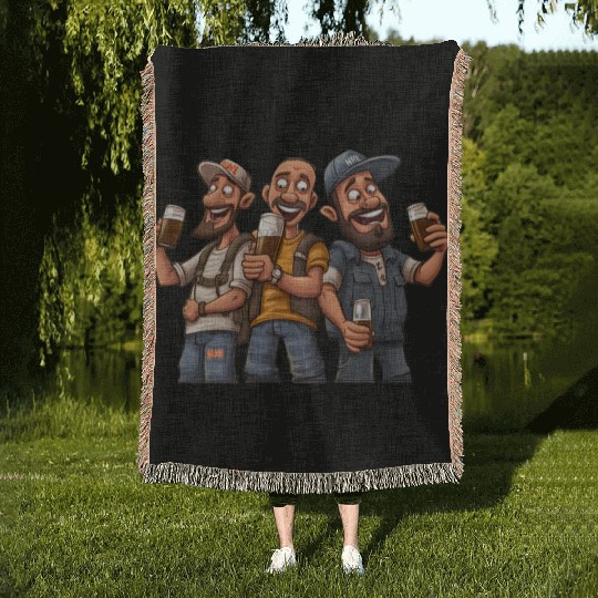 Brew Crew: Unleashing the Beer Gang's Spirit Woven Blankets