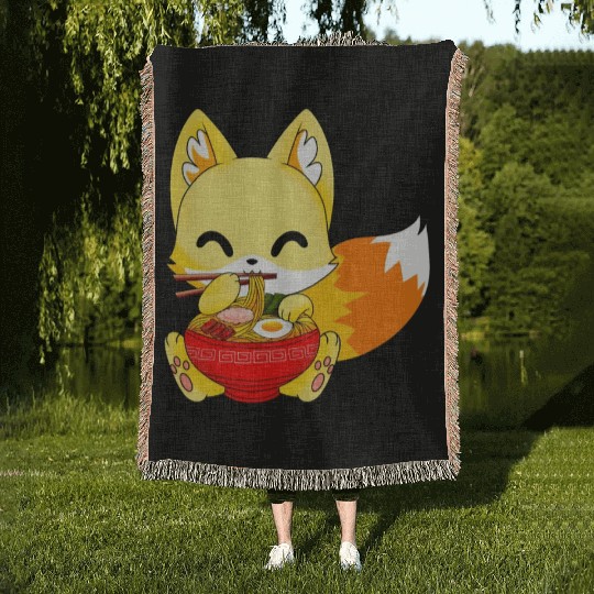 Fox Woven Blankets Fox Ra Fox Japanese Anime