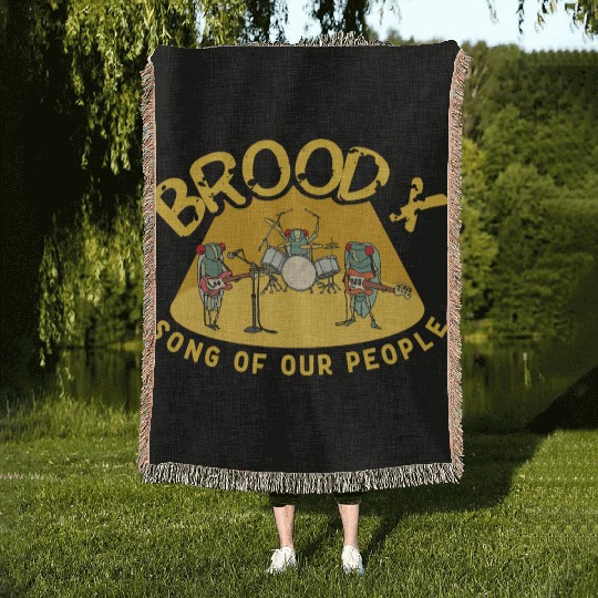 Cicada Brood X Cicada Invasion Cicada Song Tour Woven Blankets