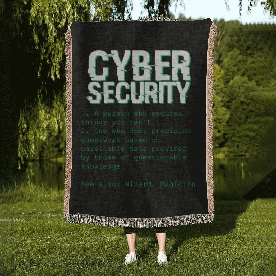 Cybersecurity Expert Programming Definition Woven Blankets