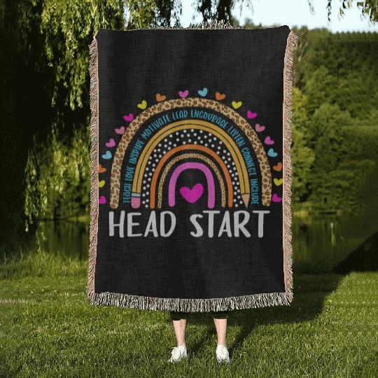 Back to School Head Start Squad Homeschool Woven Blankets