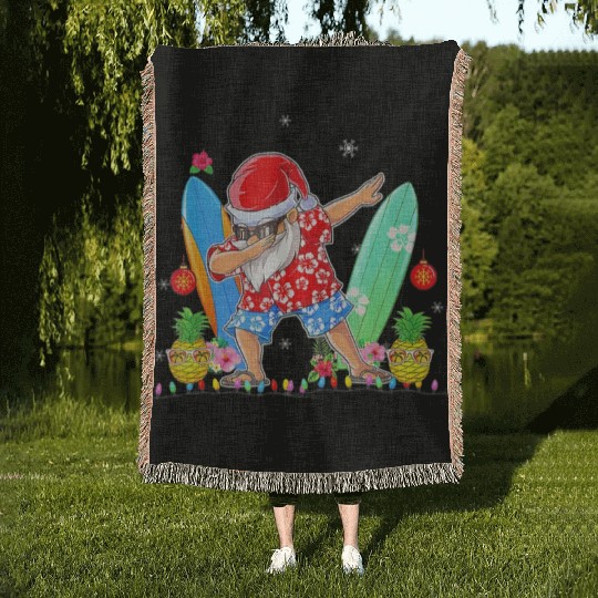 CHRISTMAS IN JULY Summer Xmas Decoration Woven Blankets