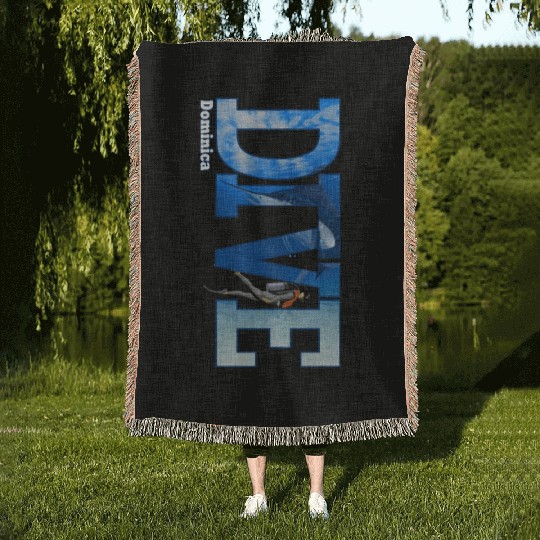 Dive Domia Scuba Diving Snorkeling Woven Blankets