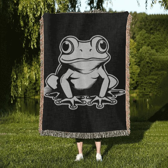 Frog Amphibian Toad Woven Blankets
