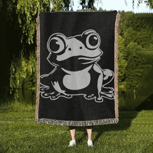 Frog Amphibian Toad Woven Blankets