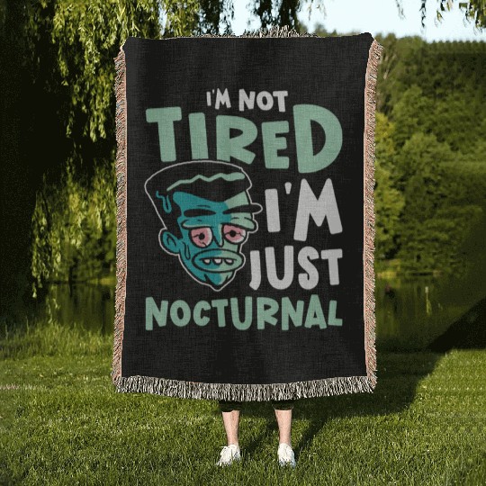 Night Shift Worker Graveyard Duty Woven Blankets