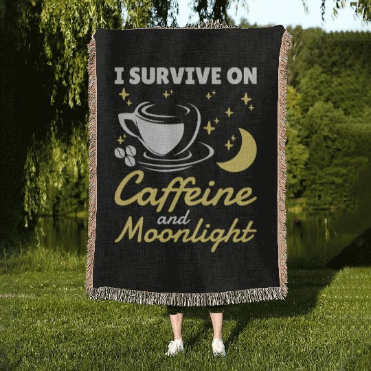 Night Shift Worker Graveyard Duty Woven Blankets