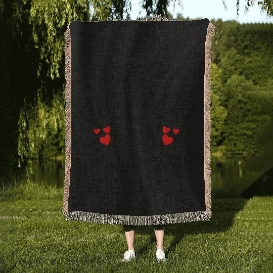 I Love My husband He Bought Me This valentine gift Woven Blankets
