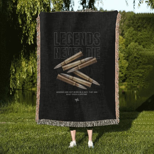 Legends Never Die Woven Blankets