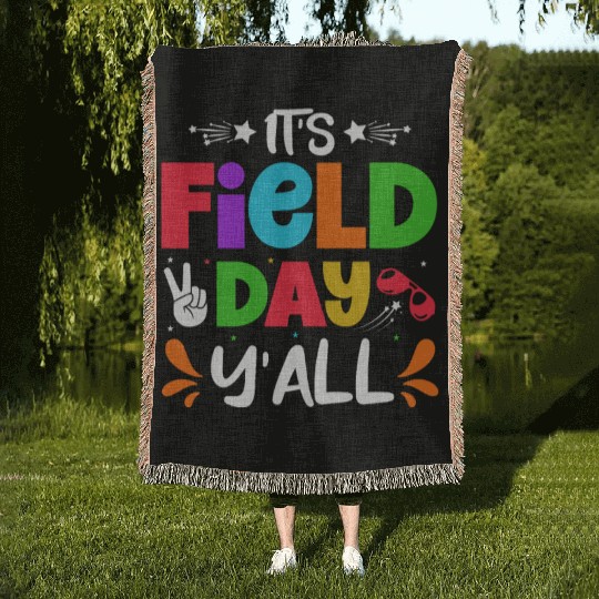 It's a field day y'all Woven Blankets