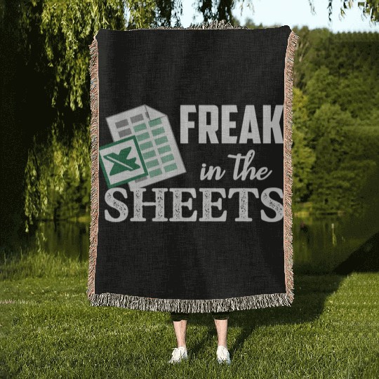Freak In The Excel Sheets Accoant Woven Blankets