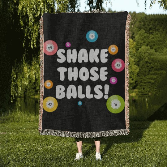 Bingo Lucky Player Ladies Bingo Woven Blankets