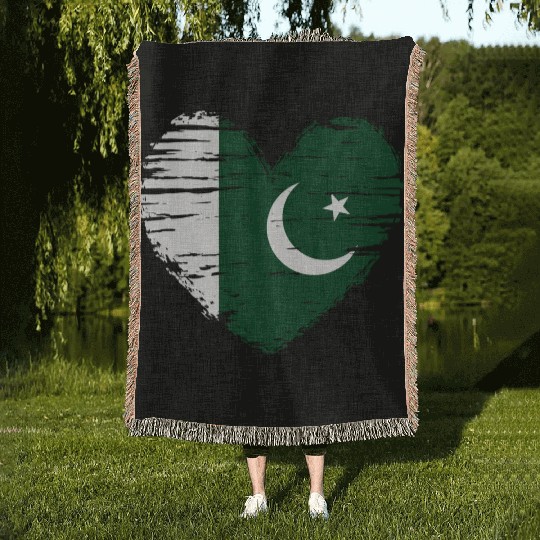 Pakistan Flag Pakistan Sport Flag Pakistan Woven Blankets