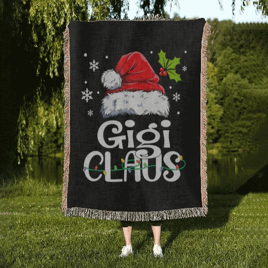 Gigi Claus Family Pj Woven Blankets