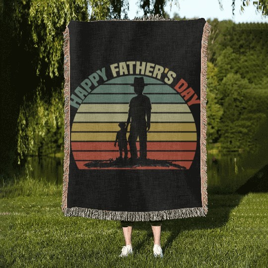 Father's Day Woven Blankets