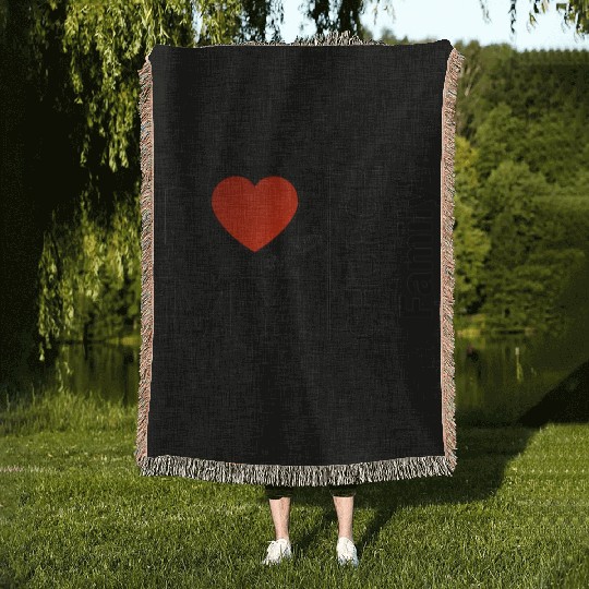 i love my church family Woven Blankets