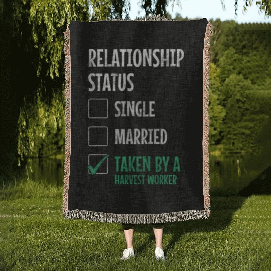 Harvest Work Field Woven Blankets