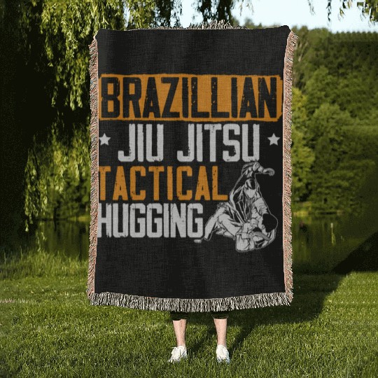 Jiu Jitsu Bjj Mixed Martial Mma Combat Fighting Woven Blankets