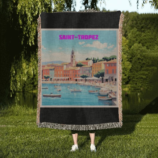 "Pastel Paradise" Saint-Tropez Woven Blankets