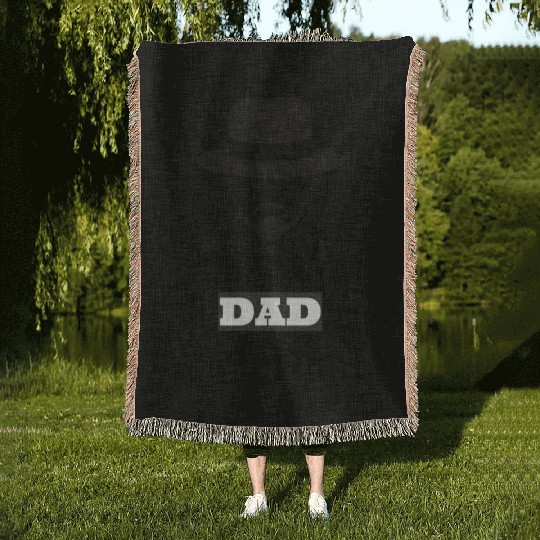 The best dad ever Woven Blankets