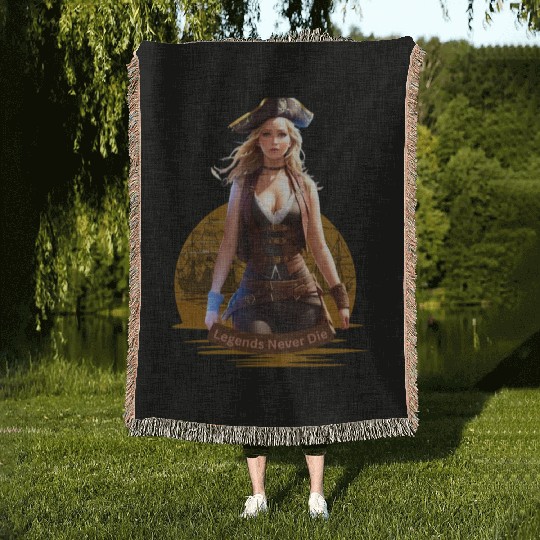 Legends Never Die Woven Blankets