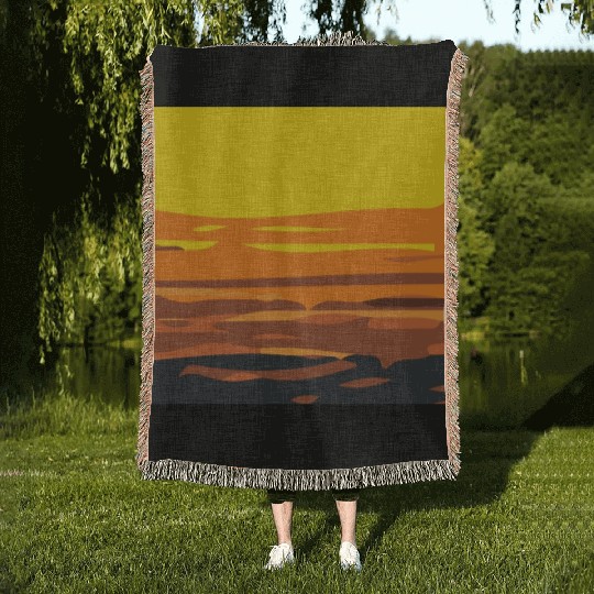 Sunset Rectangle Woven Blankets
