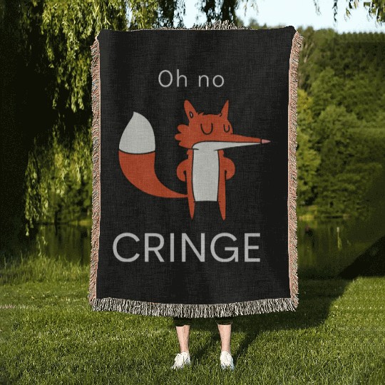 Oh no Cringe Woven Blankets