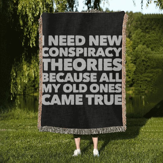 New conspiracy Woven Blankets