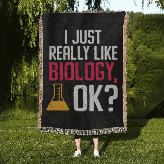 Biology Gift Biologist Woven Blankets