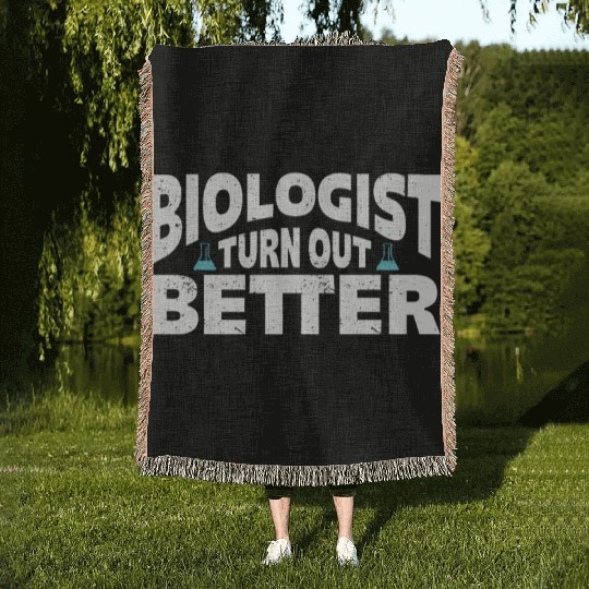 Biology Gift Biologist Woven Blankets