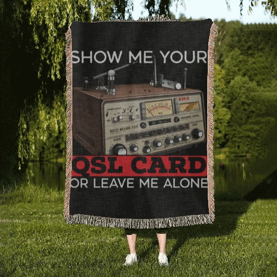 Ham Radio Operator Morse Code Radioactivity Woven Blankets